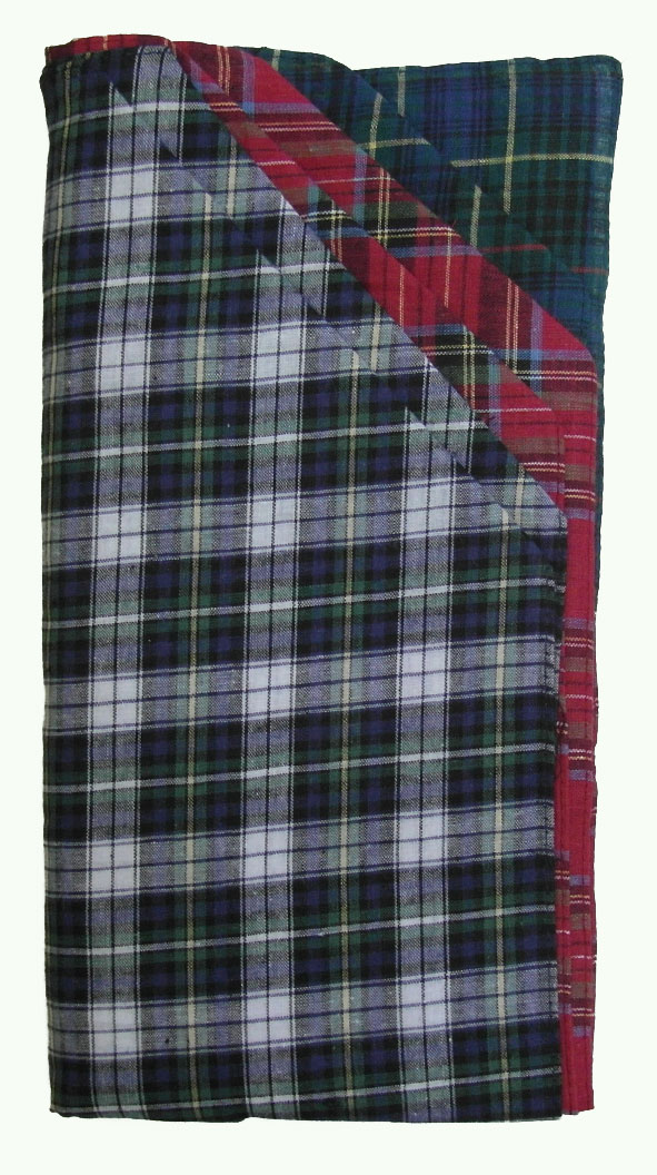 Sleeve of 6 Men's Tartan Handkerchiefs - Click Image to Close