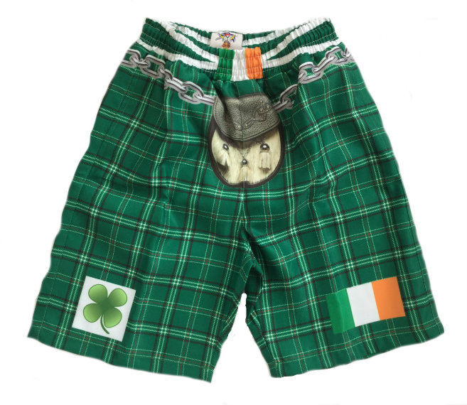 Ireland Tartan Kilt Shorts - Small - Click Image to Close
