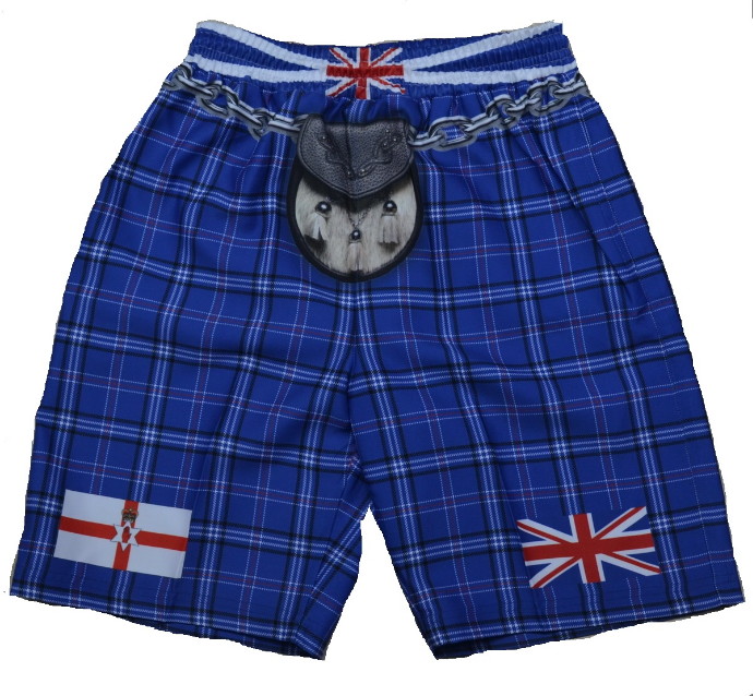 Northern Ireland Tartan Kilt Shorts - Small