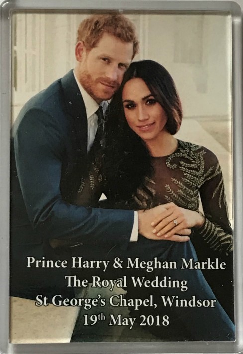 Prince Harry & Meghan Markle Royal Wedding Commemorative Magnet 