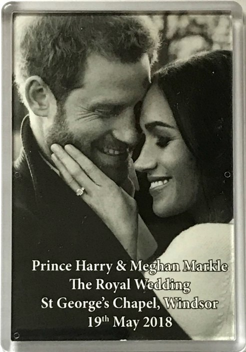 Prince Harry and Meghan Markle Royal Wedding Fridge Magnet 2