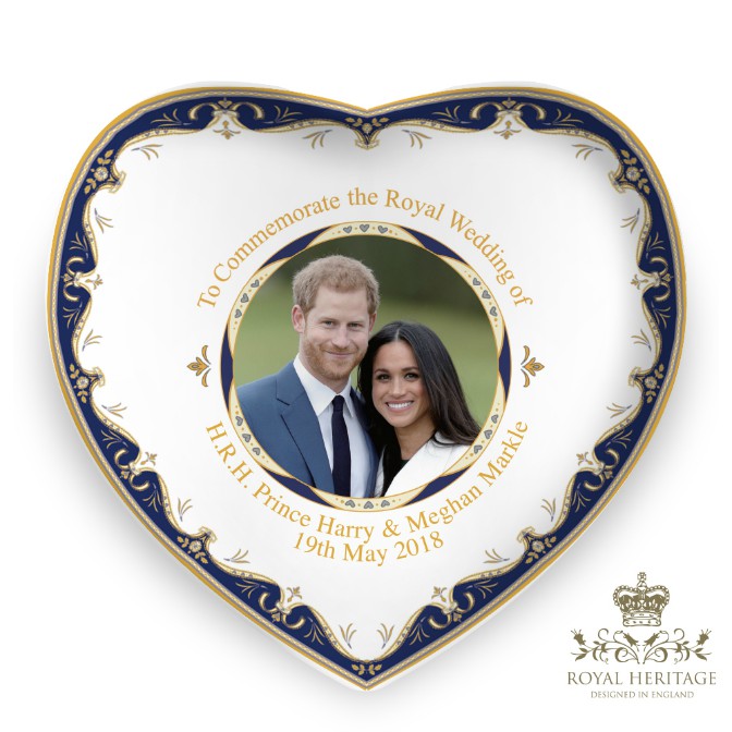 Royal Wedding Prince Harry and Meghan Markle China Heart Dish