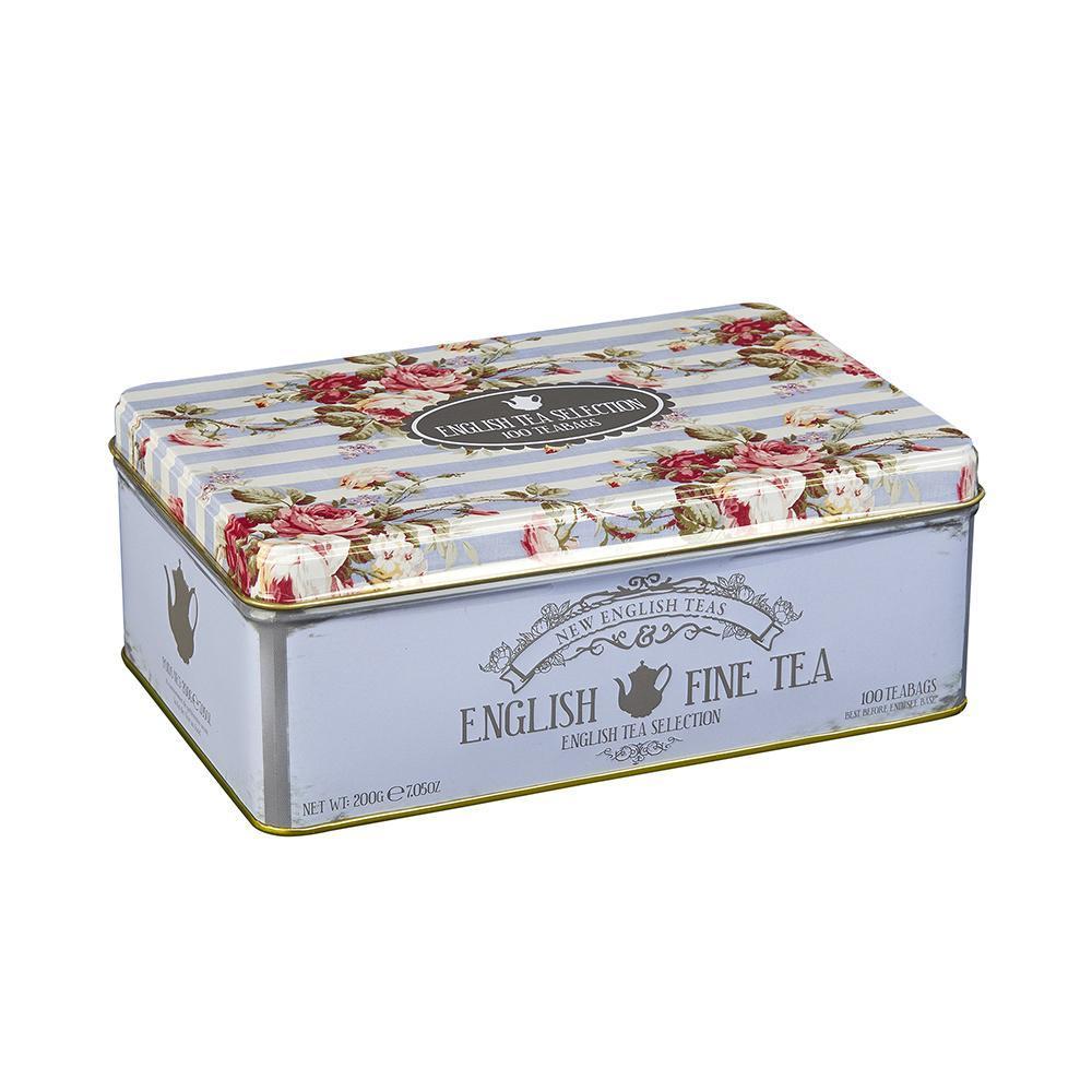 Vintage Floral Fine English Tea Selection 100 Teabags